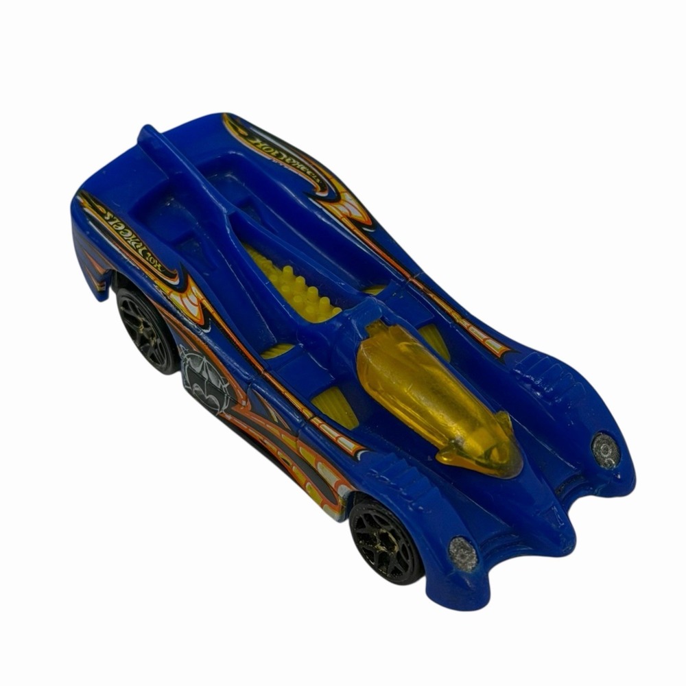 Hot Wheel‎ 1994 Mattel Power Pistons Batman Symbol Blue Yellow - Picture 3 of 13